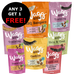 Wagg Dog Training Treats, Puppy, Adult, Low Fat, Sensitive, Chicken, Duck