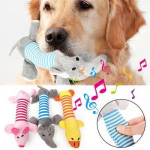 Pets Market צעצועים Pet Chew Toy Dog Puppy Squeaker Squeaky Play Soft Cute Plush Sound Teeth Toys