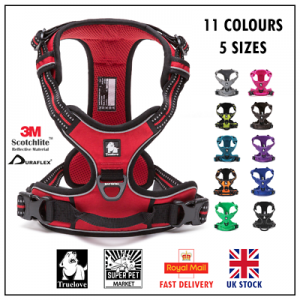 Dog Harness Truelove True love No-Pull Adjustable Red Brown Purple  XS S M L XL