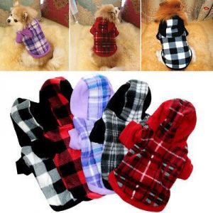 Pets Market בגדים Pet Fleece Hoodie Clothes Puppy Dog Warm Jumper Sweater Coat Small Chihuahua Cat
